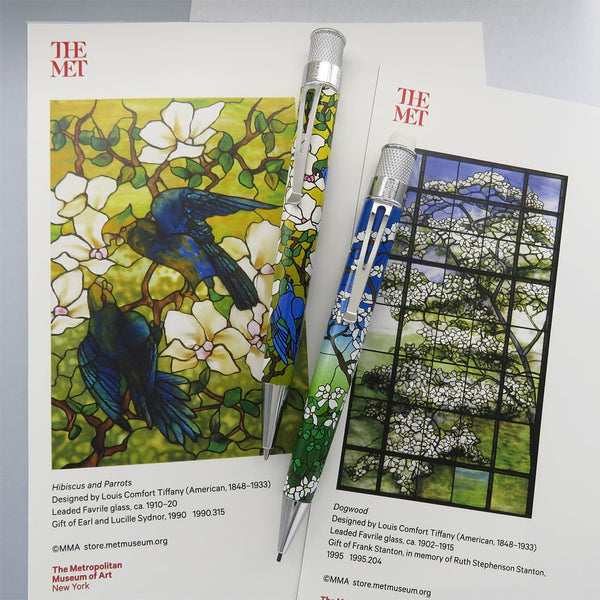 Retro 51 Tiffany Favrile Parrots & Dogwood - Pen and Pencil Set