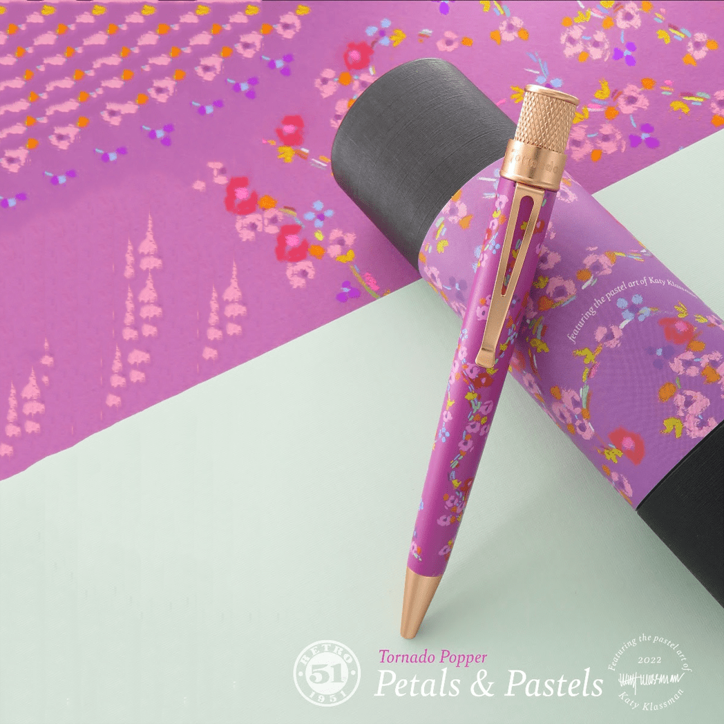 Retro 51 Tornado Popper Rollerball Pen - Petals and Pastels-Pen Boutique Ltd