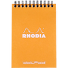 Rhodia A6 Wirebound Dot Orange Notepad 4 x 6-Pen Boutique Ltd