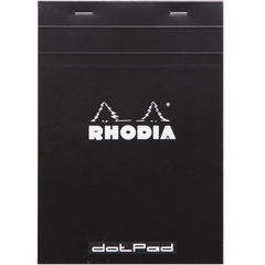 Rhodia Black Stapled 6x8-1/4 Dot Pads-Pen Boutique Ltd
