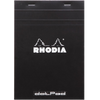 Rhodia Black Stapled 6x8-1/4 Dot Pads-Pen Boutique Ltd