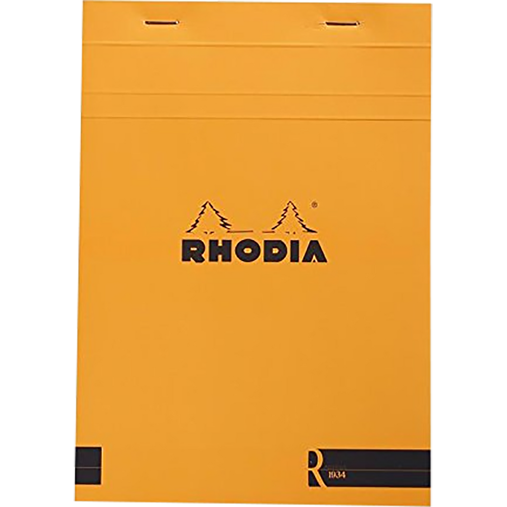 Rhodia R Notepad Blank Orange Cover-A5 Size-Pen Boutique Ltd