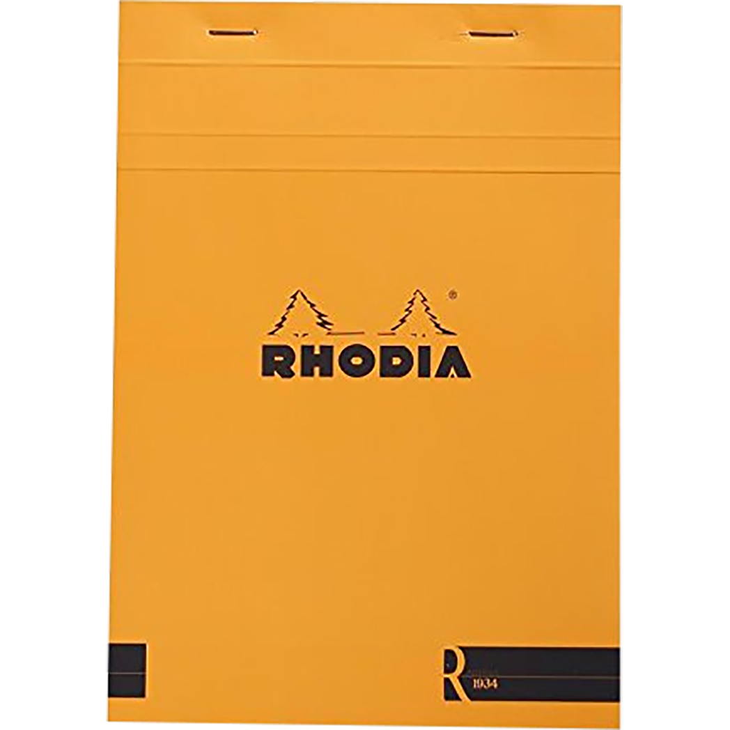 Rhodia R Notepad Blank Orange Cover-A5 Size-Pen Boutique Ltd