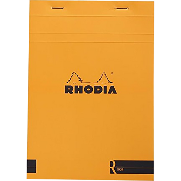 Rhodia R Notepad Blank Orange Cover-A5 Size-Pen Boutique Ltd