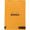 Rhodia R Notepad Blank Orange Cover-A5 Size-Pen Boutique Ltd