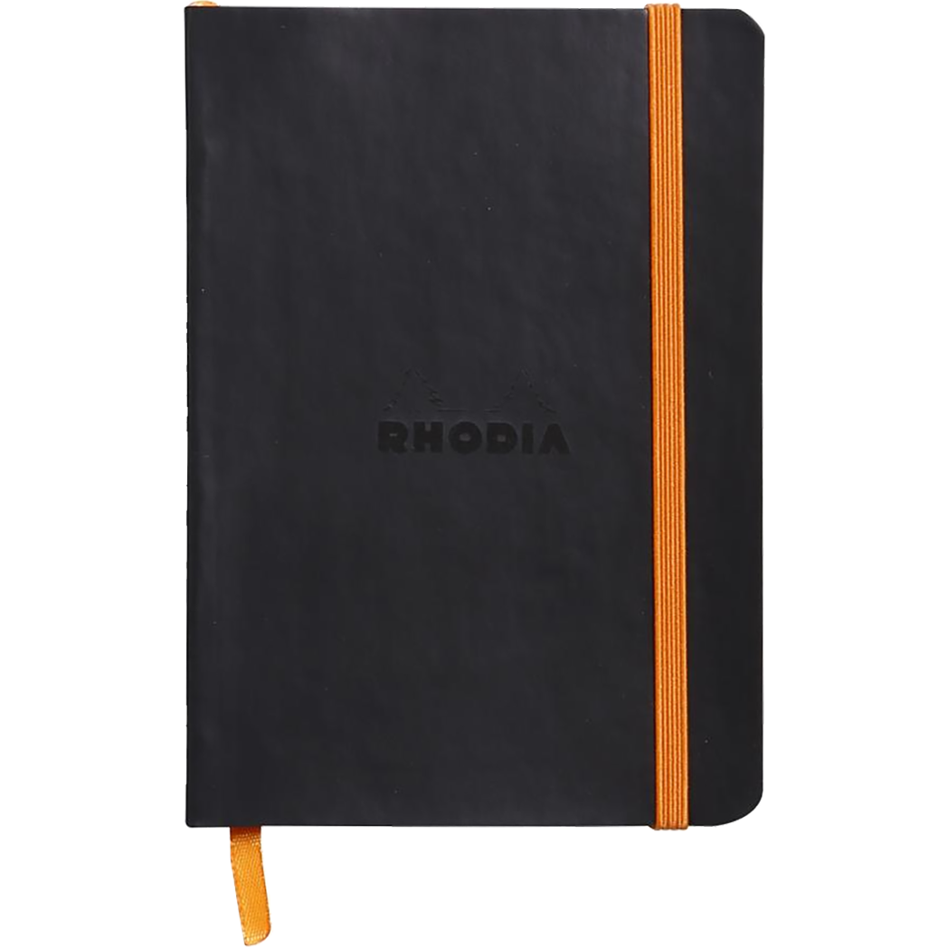 Rhodia Rhodiarama Lined Black A6 Notebooks-Pen Boutique Ltd