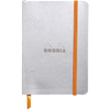 Rhodia Rhodiarama Lined Silver A6 Notebooks-Pen Boutique Ltd