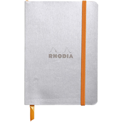 Rhodia Rhodiarama Lined Silver A6 Notebooks-Pen Boutique Ltd