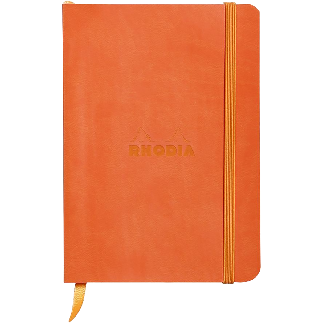 Rhodia Rhodiarama Lined Tangerine A6 Notebooks-Pen Boutique Ltd