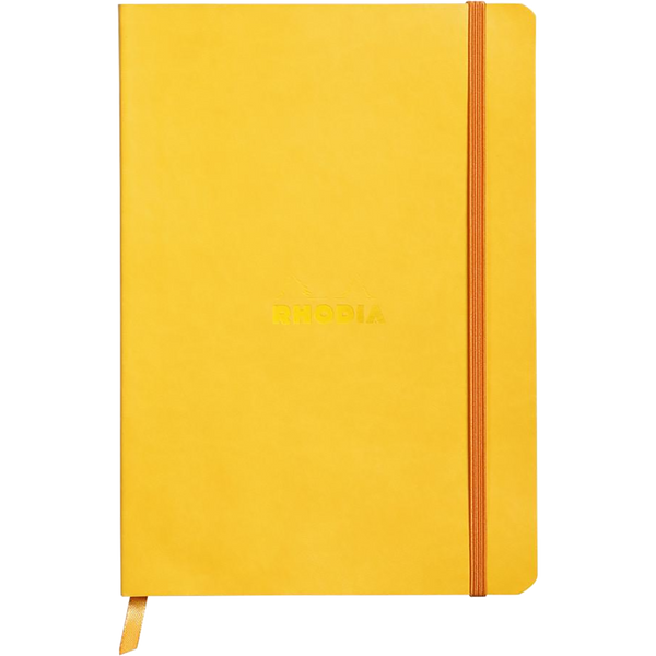 Rhodia Rhodiarama Notebook - Yellow - Dot Grid - A5-Pen Boutique Ltd