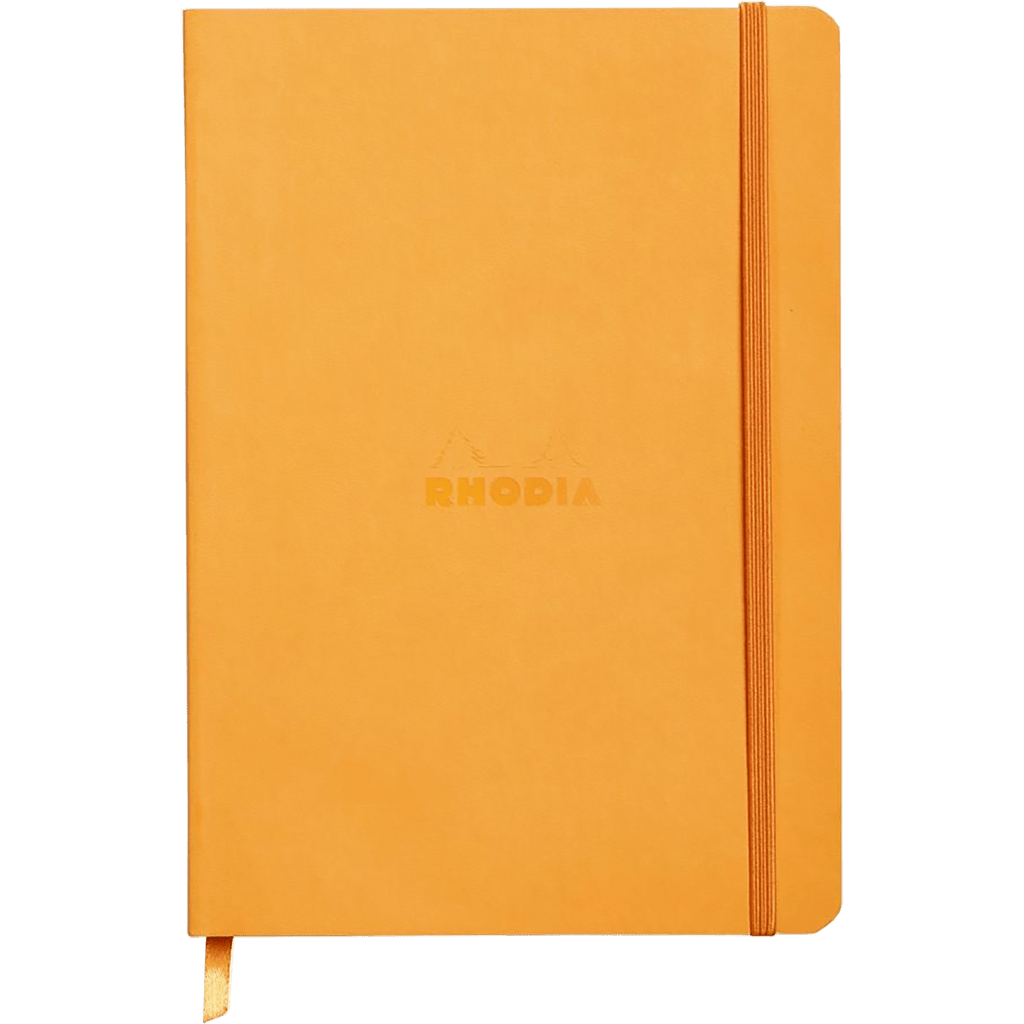 Rhodia Rhodiarama Notebook Orange Dot Grid A5 size - 6x8.25" - Pen Boutique Ltd