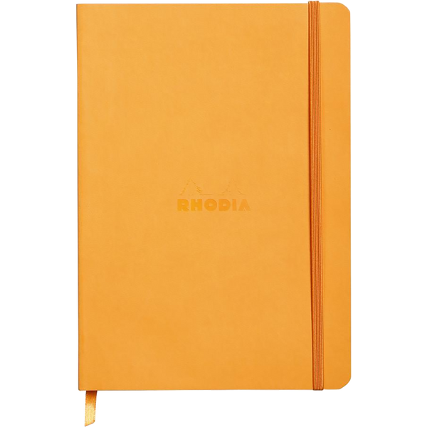 Rhodia Rhodiarama Notebook Orange Dot Grid A5 size - 6x8.25"-Pen Boutique Ltd
