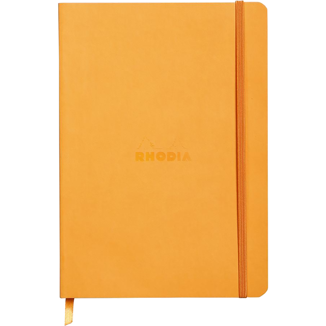Rhodia Rhodiarama Notebook Orange Dot Grid A5 size - 6x8.25"-Pen Boutique Ltd