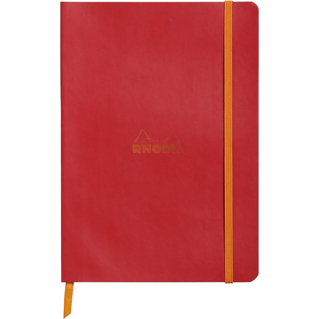 Rhodia Rhodiarama Notebook Poppy Dot Grid A5 size - 6x8.25" - Pen Boutique Ltd
