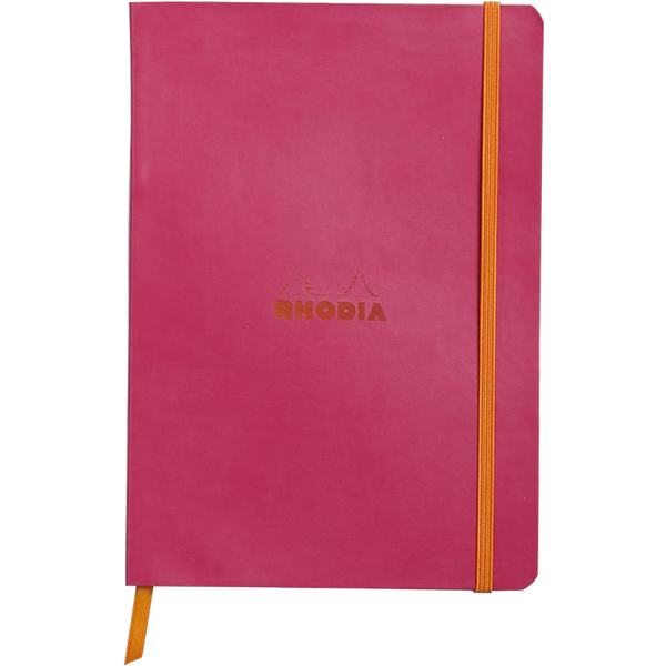 Rhodia Rhodiarama Notebook Raspberry Dot Grid A5 size - 6x8.25"-Pen Boutique Ltd