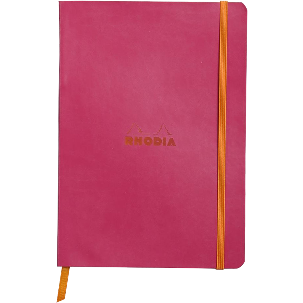 Rhodia Rhodiarama Notebook Raspberry Dot Grid A5 size - 6x8.25"-Pen Boutique Ltd