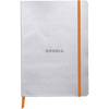 Rhodia Rhodiarama Notebook Silver Dot Grid A5 size - 6x8.25"-Pen Boutique Ltd