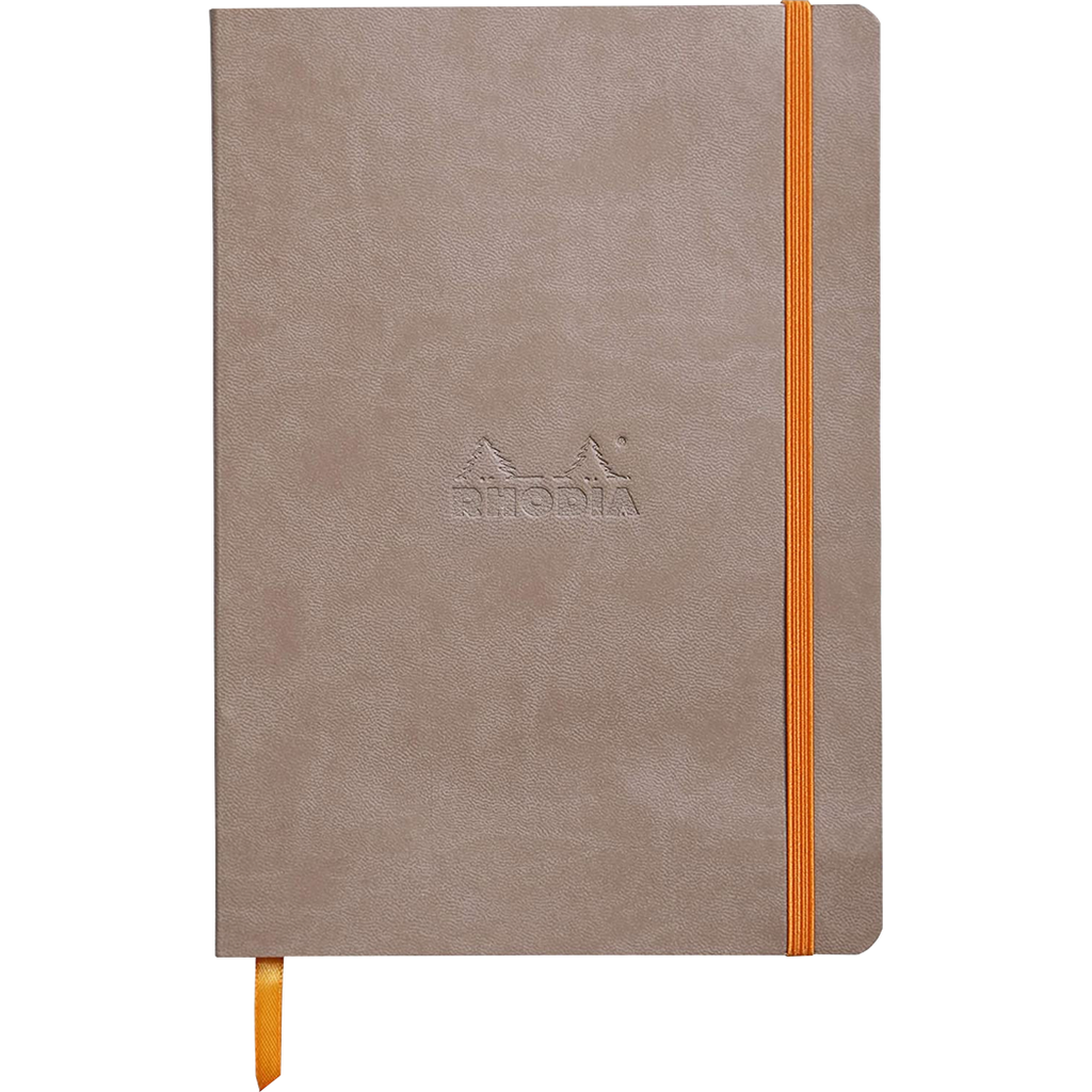 Rhodia Rhodiarama Notebook Taupe Dot Grid A5 size - 6x8.25"-Pen Boutique Ltd