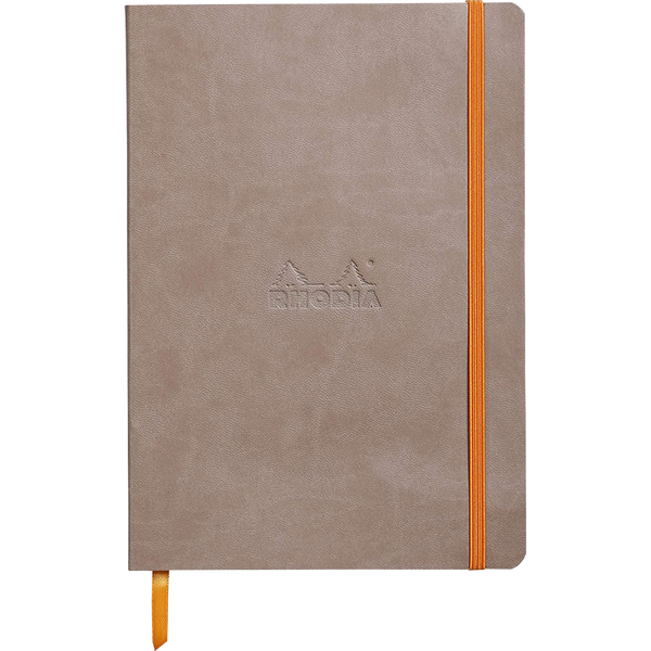 Rhodia Rhodiarama Notebook Taupe Dot Grid A5 size - 6x8.25"-Pen Boutique Ltd