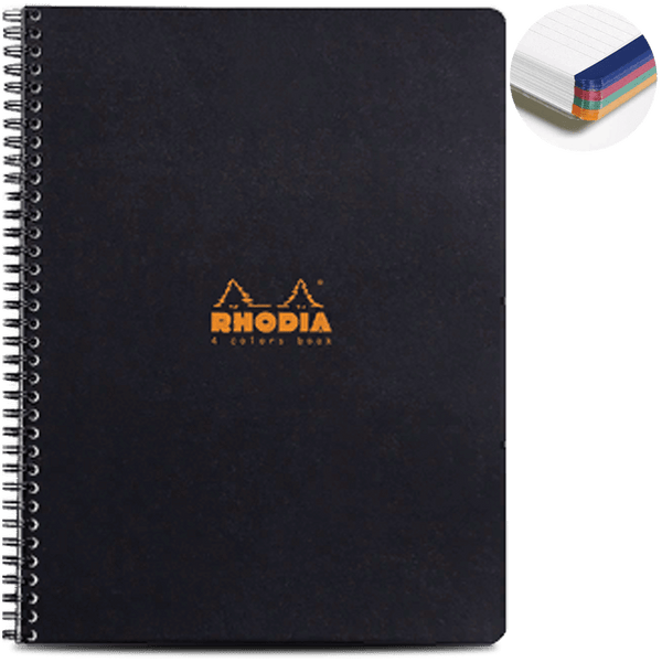 Rhodia 4 Color Notebook - Black-Pen Boutique Ltd