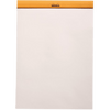 Rhodia Soft Cover Stapled Notepad Black The "R" 8 - Pen Boutique Ltd
