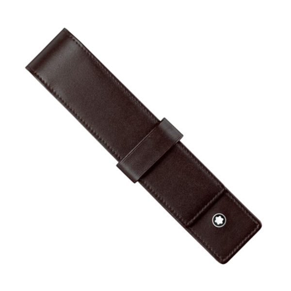 Montblanc Single Flap Pen Case - Brown-Pen Boutique Ltd