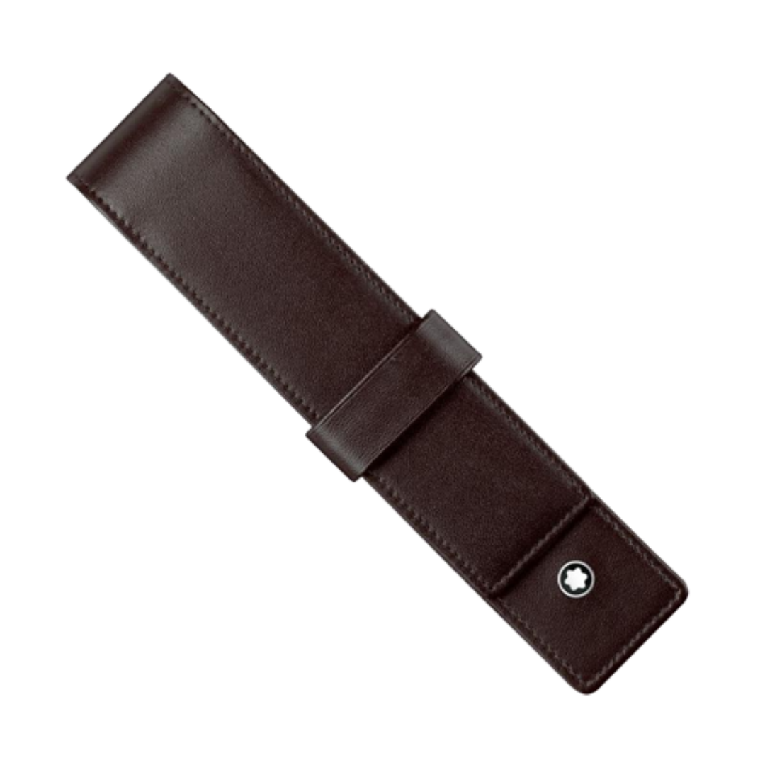 Montblanc Single Flap Pen Case - Brown-Pen Boutique Ltd