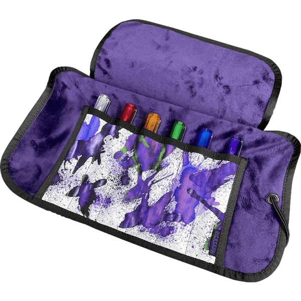 Rickshaw Pen Roll - Purple Splatter - Deluxe-Pen Boutique Ltd