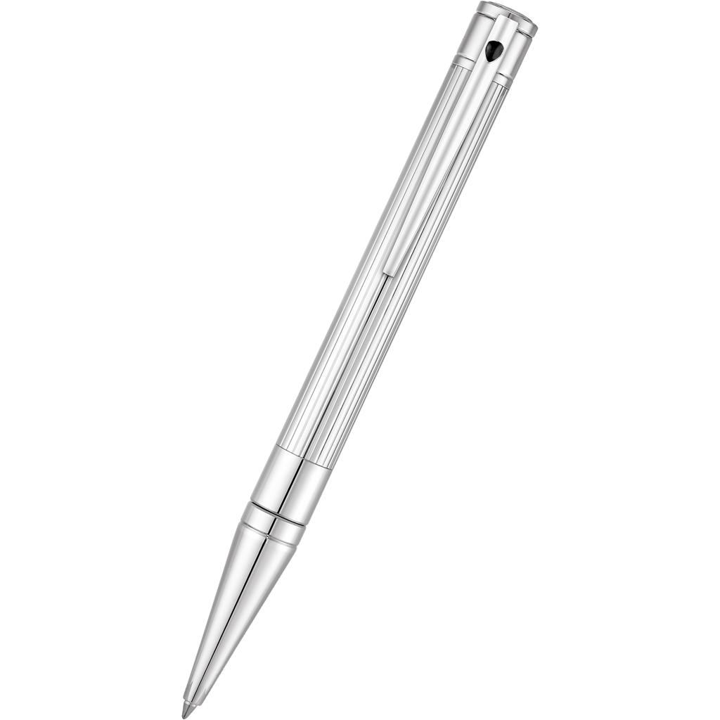 S T Dupont D-Initial Ballpoint Pen - Chrome-Pen Boutique Ltd