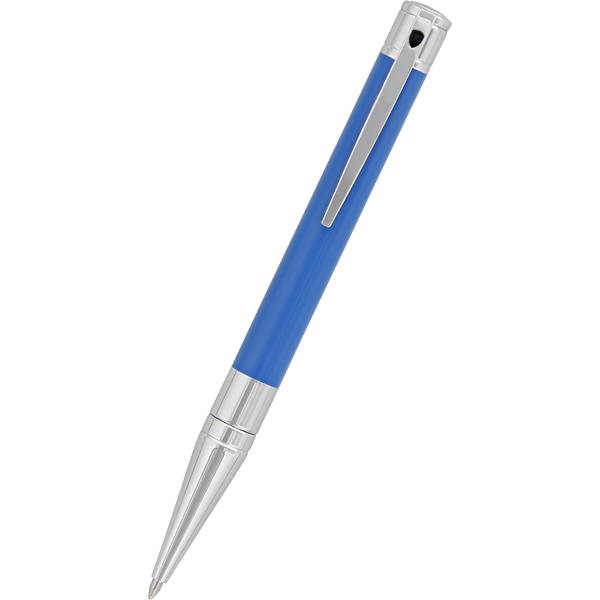 S T Dupont D-Initial Ballpoint Pen - Electric Blue-Pen Boutique Ltd