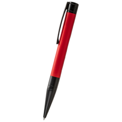 S T Dupont D-Initial Ballpoint Pen - Black Trim - Matte Red-Pen Boutique Ltd