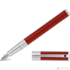 S T Dupont D-Initial Fountain Pen - Scarlet Red-Pen Boutique Ltd