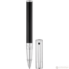 S T Dupont D-Initial Rollerball Pen - Chrome Trim - Noir-Pen Boutique Ltd