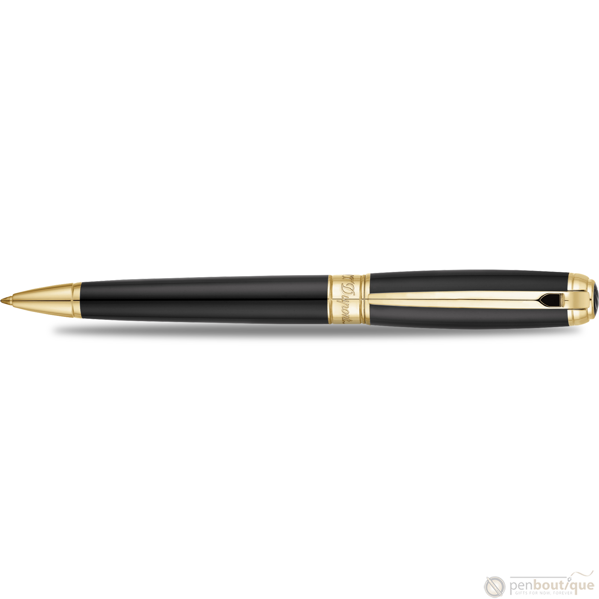 S T Dupont Line D Ballpoint Pen - Black-Pen Boutique Ltd