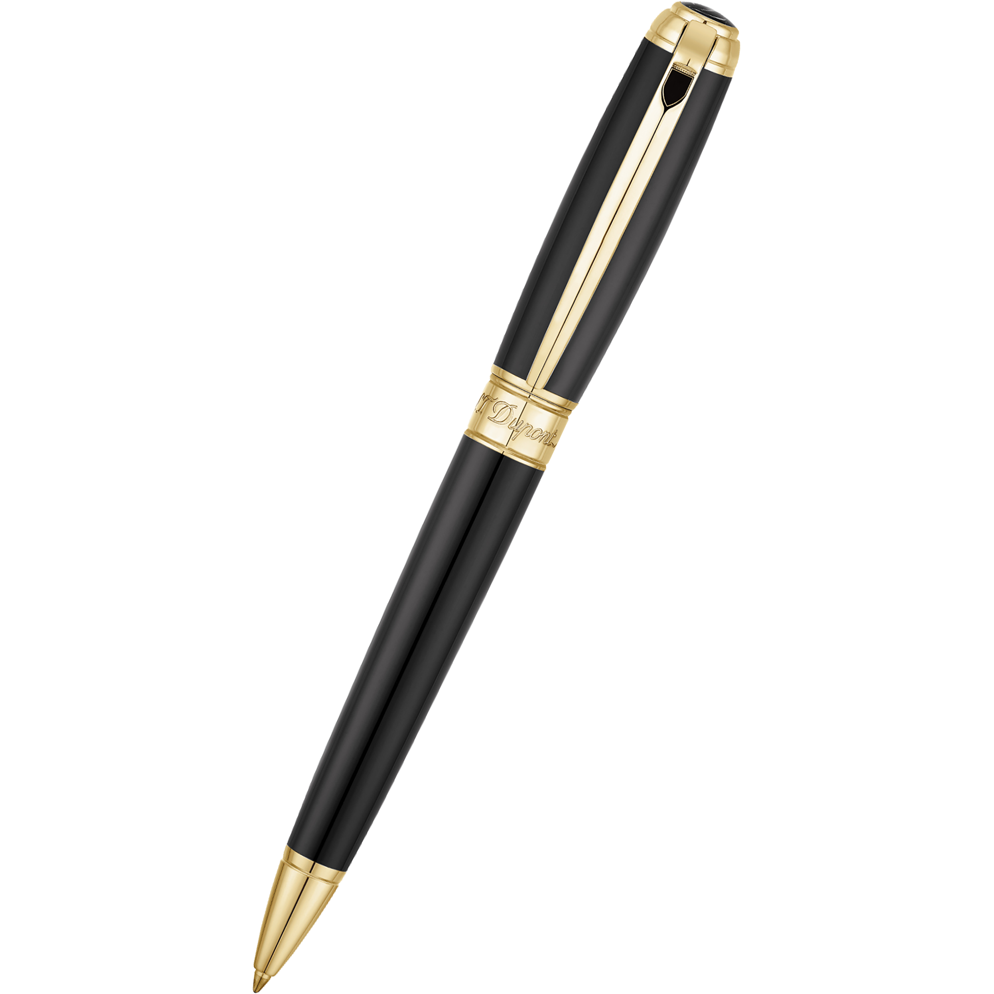 S T Dupont Line D Ballpoint Pen - Black-Pen Boutique Ltd