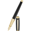 S T Dupont Line D Fountain Pen - Black-Pen Boutique Ltd