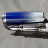S T Dupont Line D Fountain Pen - Starburst Blue - Palladium Trim (USA Exclusive Edition)-Pen Boutique Ltd