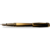 S T Dupont Line D Fountain Pen - Sunburst Black - Yellow Gold Trim (USA Exclusive Edition)-Pen Boutique Ltd