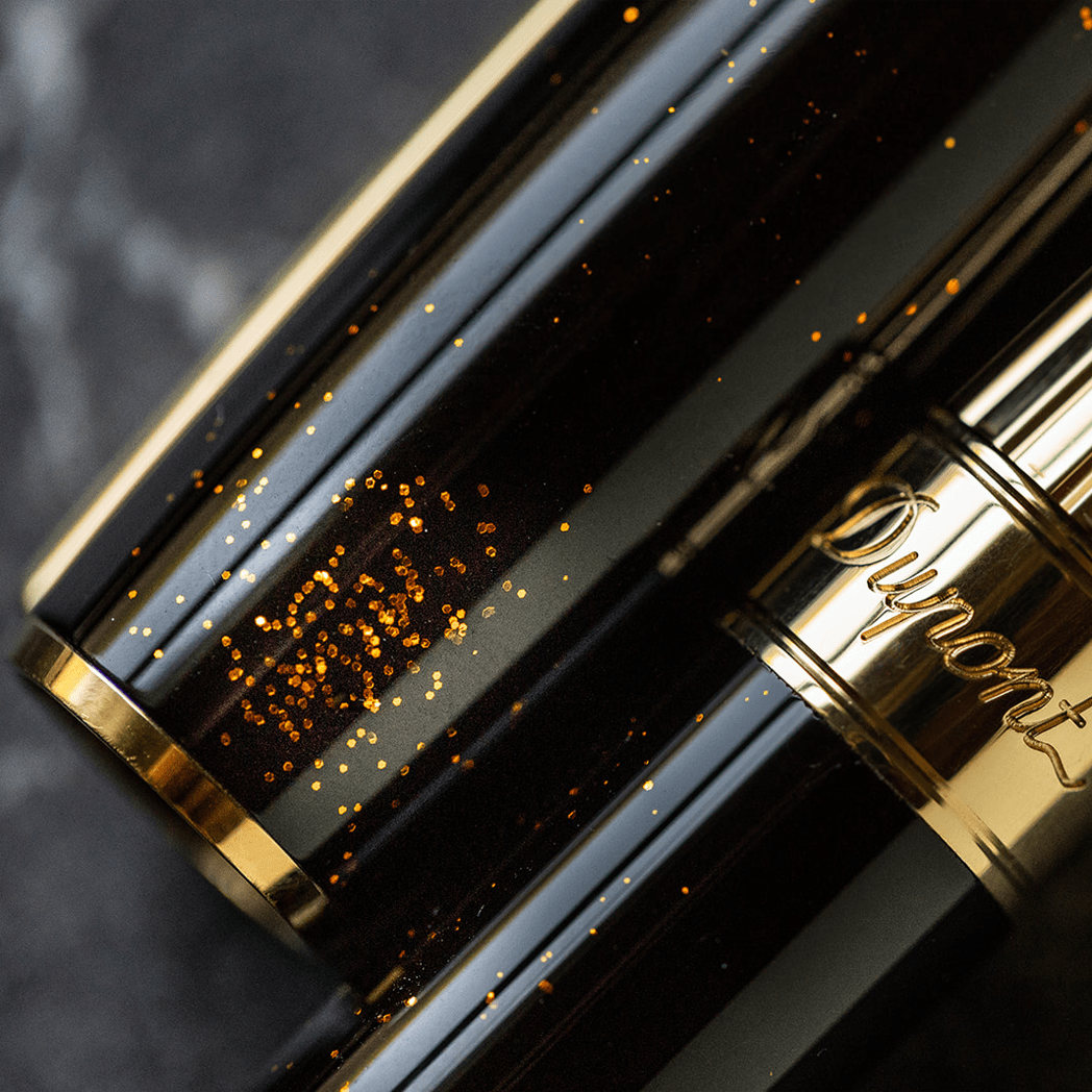 S T Dupont Line D Fountain Pen - Gold Dust - Large (US Exclusive Edition)-Pen Boutique Ltd