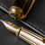 S T Dupont Line D Fountain Pen - Gold Dust - Large (US Exclusive Edition)-Pen Boutique Ltd
