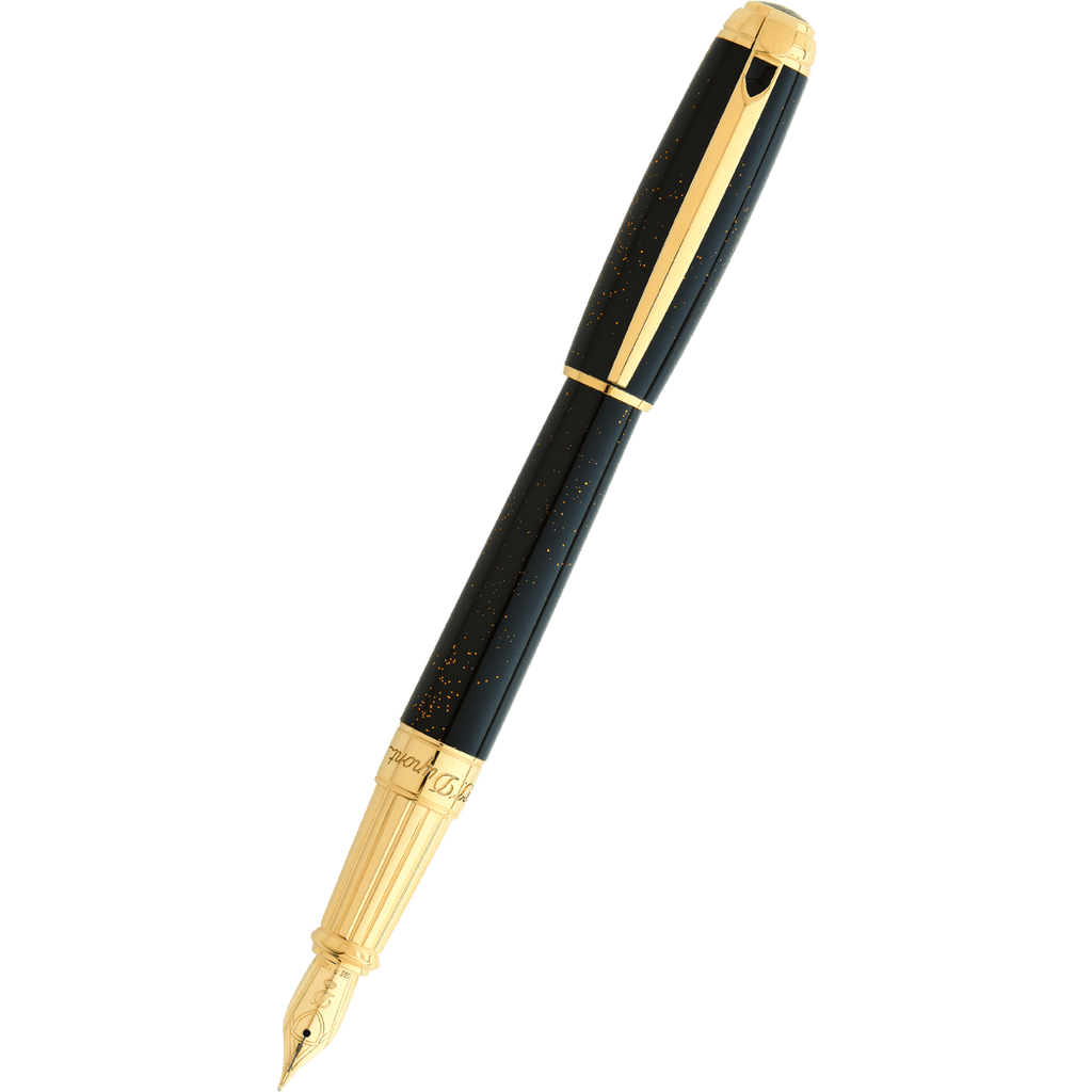 S T Dupont Line D Fountain Pen - Gold Dust - Large (US Exclusive Editi