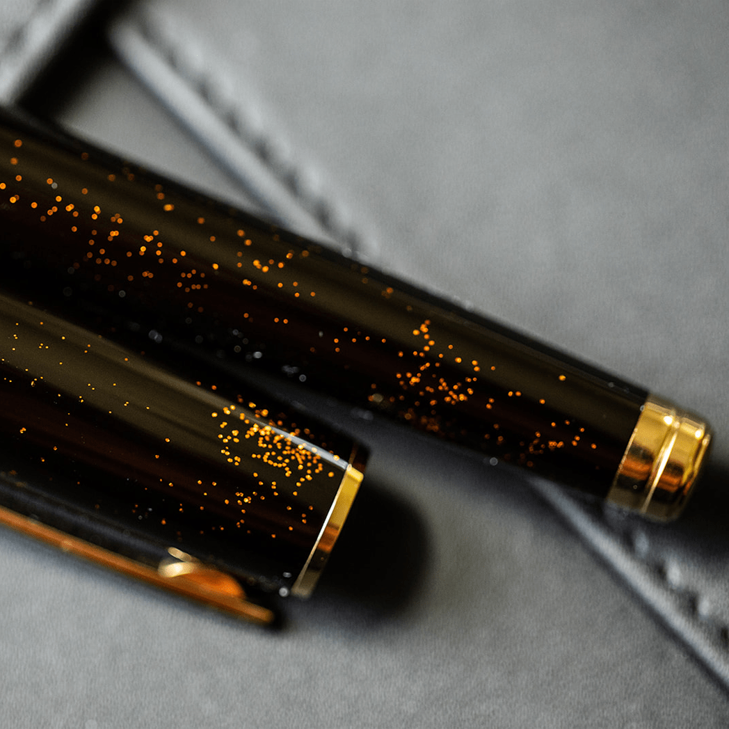 S T Dupont Line D Fountain Pen - Gold Dust - Large (US Exclusive Edition)-Pen Boutique Ltd