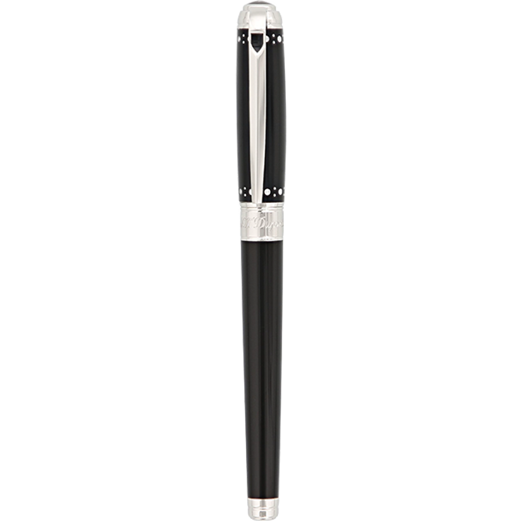 S T Dupont Line D Fountain Pen - Derby - Palladium Trim-Pen Boutique Ltd