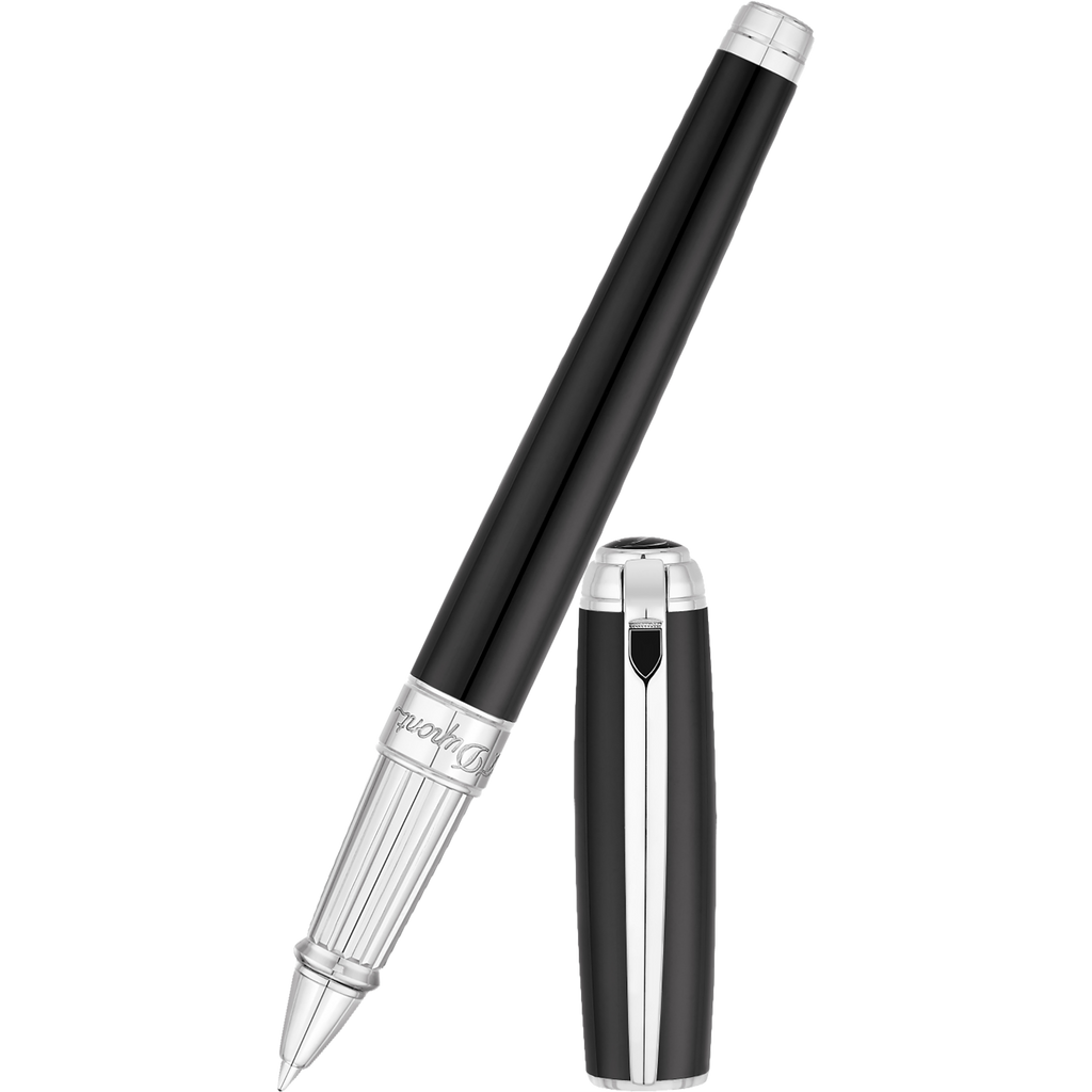 S T Dupont Line D Rollerball Pen - Black-Pen Boutique Ltd