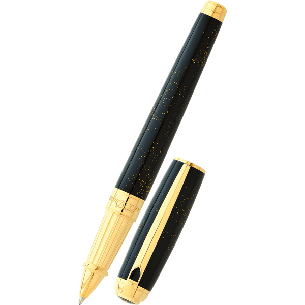 S T Dupont Line D Rollerball Pen - Gold Dust - Large (US Exclusive Edition)-Pen Boutique Ltd