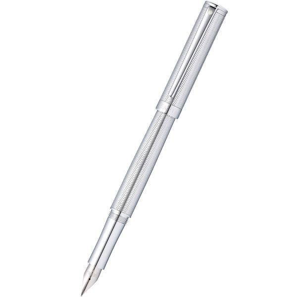 Sheaffer Intensity Fountain Pen - Engraved Chrome - Medium-Pen Boutique Ltd