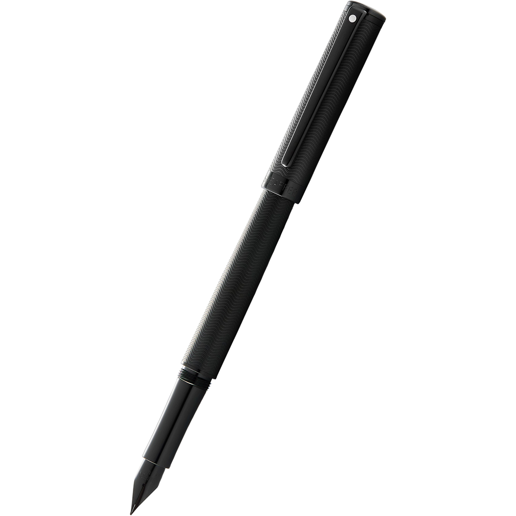 Sheaffer Intensity Fountain Pen - Engraved Matte Black PVD-Pen Boutique Ltd