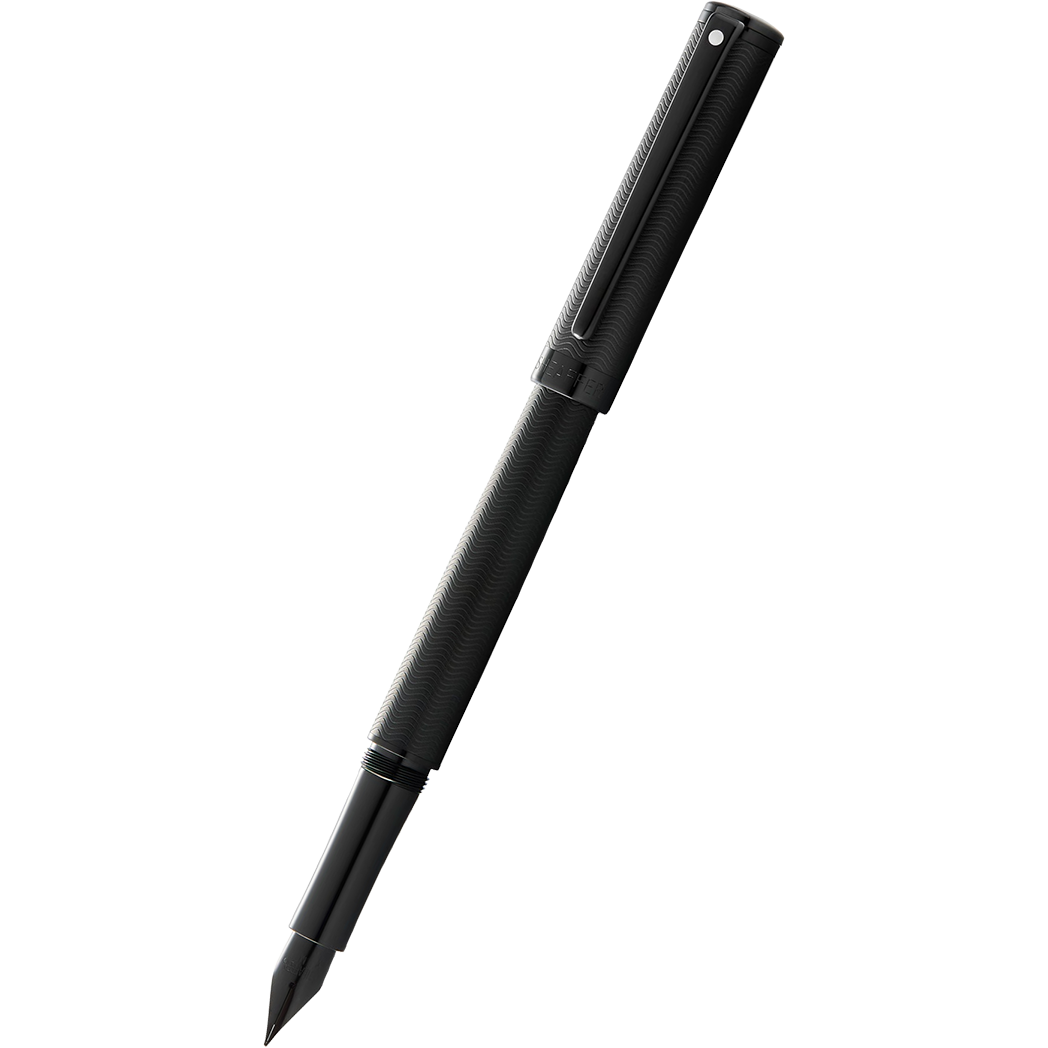 Sheaffer Intensity Fountain Pen - Engraved Matte Black PVD-Pen Boutique Ltd