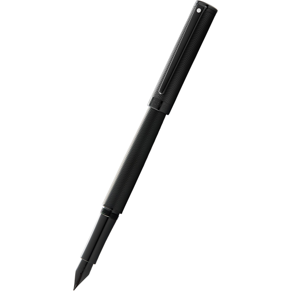 Sheaffer Intensity Fountain Pen - Engraved Matte Black PVD-Pen Boutique Ltd
