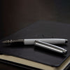 Sheaffer 100 Fountain Pen - White - Chrome Trim-Pen Boutique Ltd